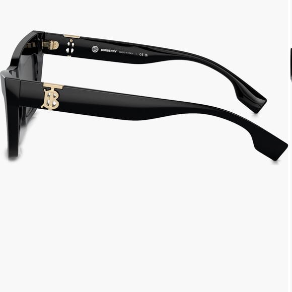Burberry Black Cat-Eye Sunglasses NWT - Picture 4 of 9